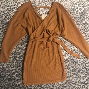 Long sleeve mini dress-New with tags- medium.